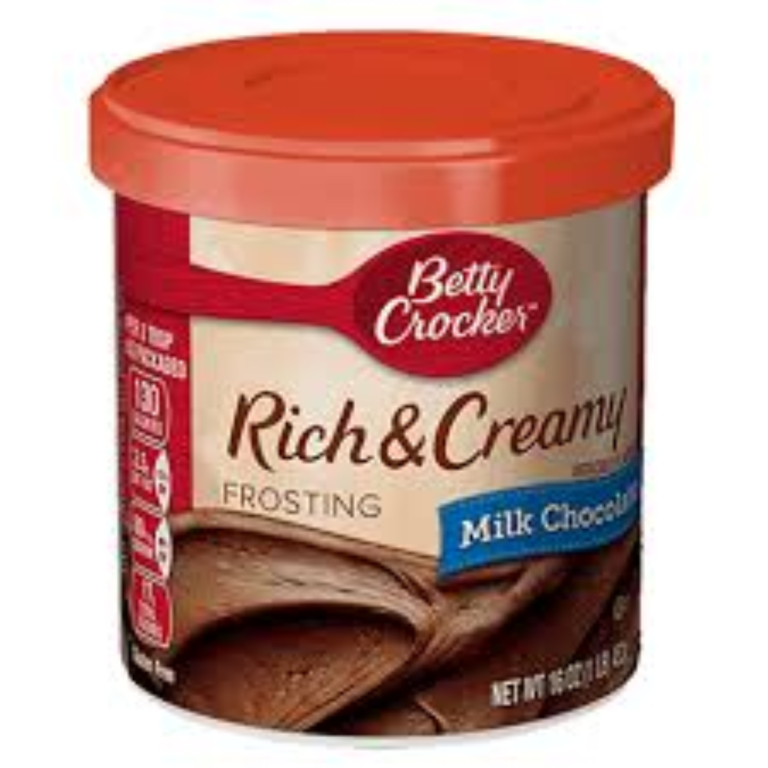 BETTY CROCKER FROSTING MILK CHOCOLATE 453G